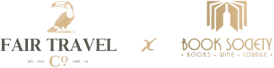 Fair Travel X Book Society Square  Logos