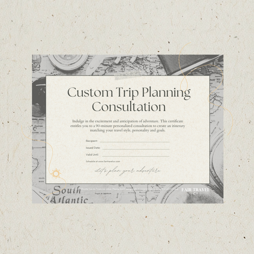 Trip Planning Certificate BW - Content Library Image